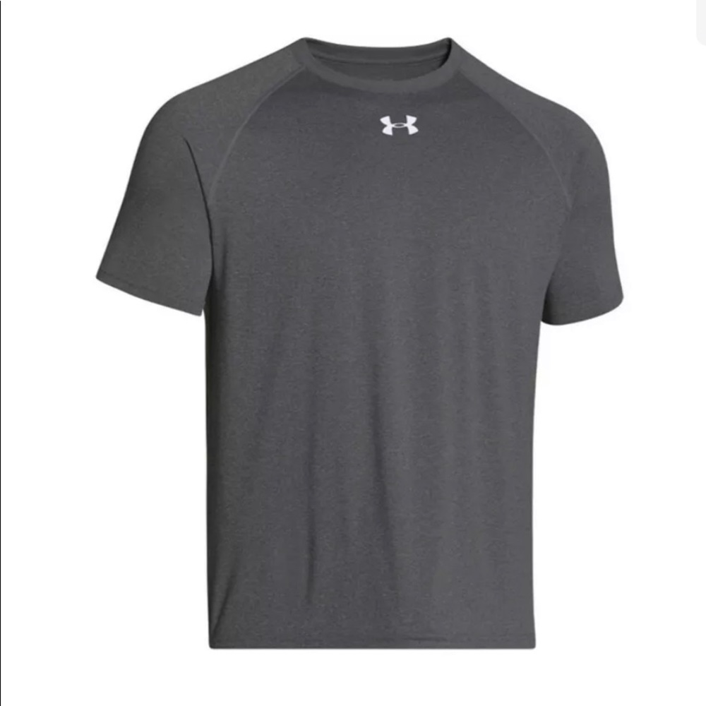 Under armour mens gray short sleeve.Brand new with tags and factory sealed.
